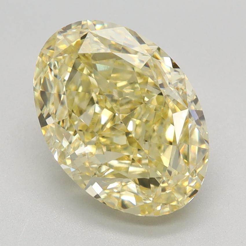 2.60 Ct. Fancy Intense Yellow Oval Lab Grown Diamond