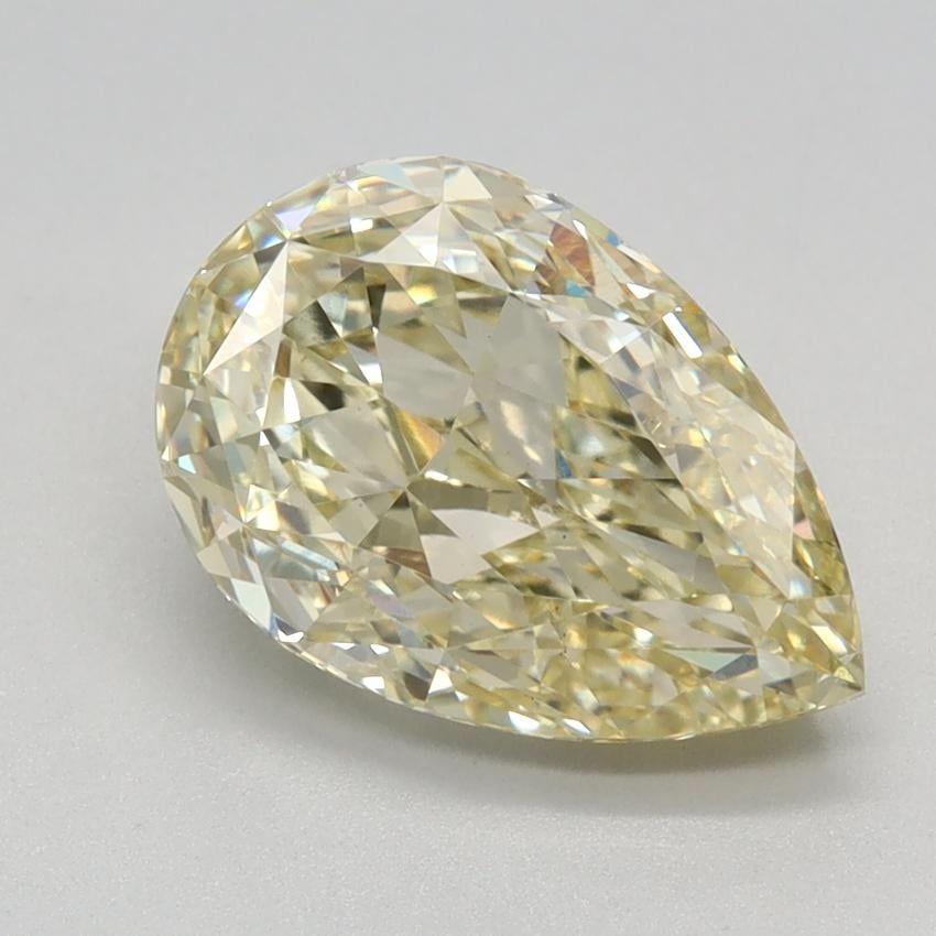 2.22 Ct. Fancy Light Yellow Pear Lab Grown Diamond