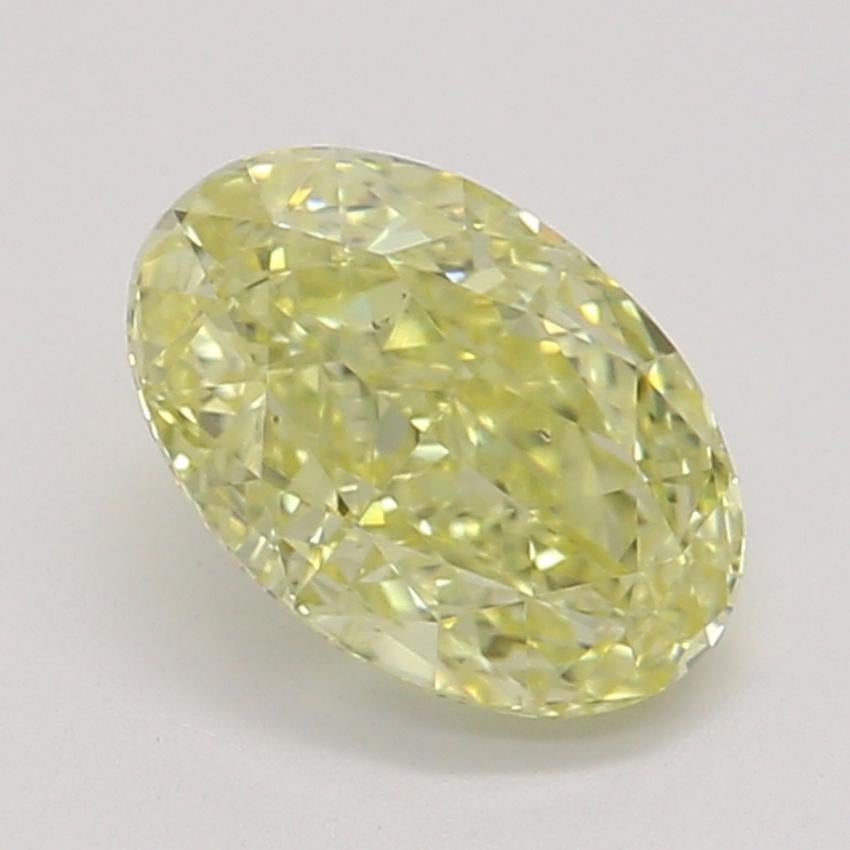 0.51 Ct. Fancy Intense Yellow Oval Diamond