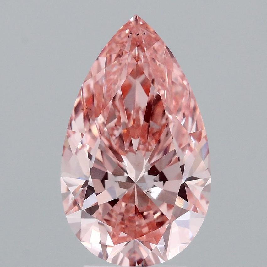 4.00 Ct. Fancy Vivid Pink Pear Lab Grown Diamond