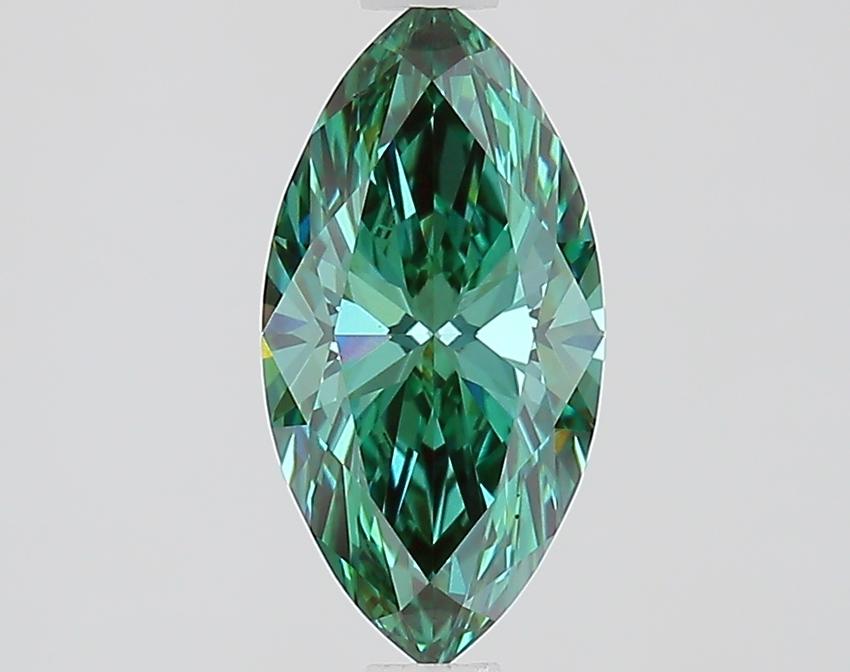 1.12 Ct. Fancy Vivid Green Marquise Lab Grown Diamond