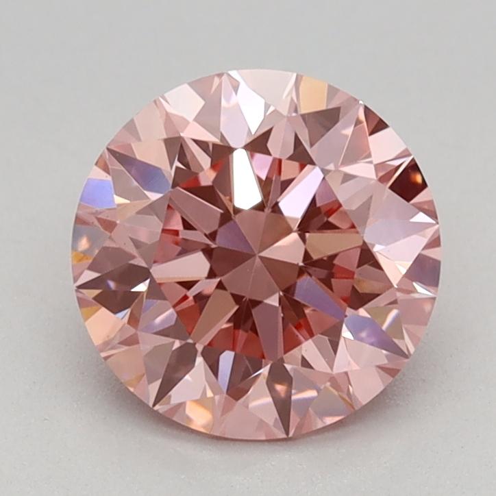 1.00 Ct. Fancy Vivid Pink Round Lab Grown Diamond