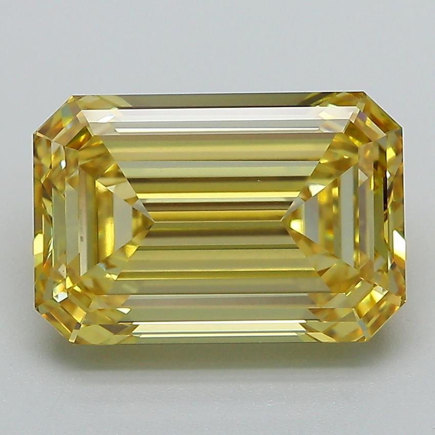4.86 Ct. Fancy Intense Yellow Emerald Lab Grown Diamond