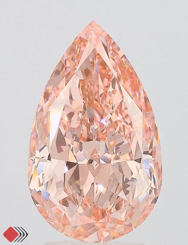 4.51 Ct. Fancy Vivid Pink Pear Lab Grown Diamond