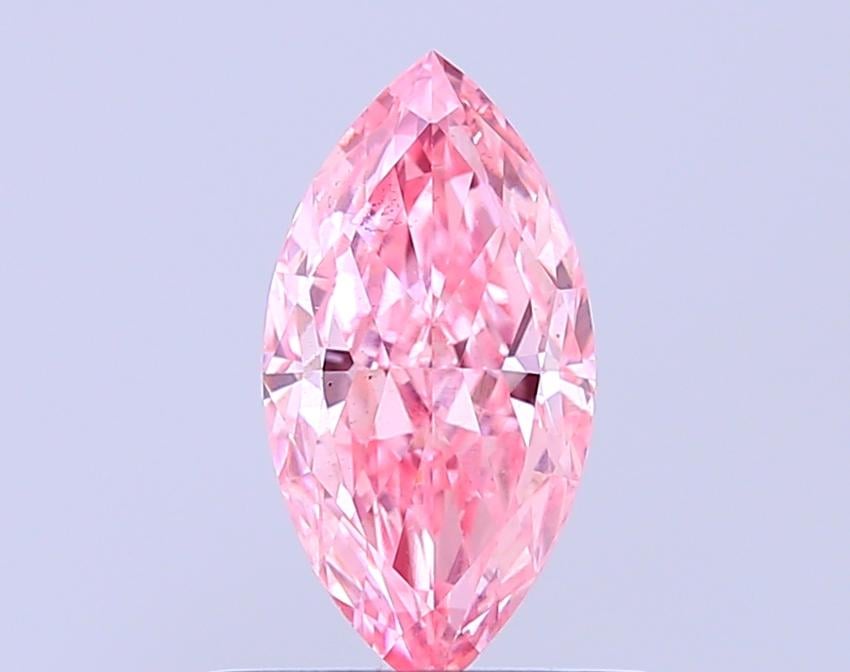 0.75 Ct. Fancy Vivid Pink Marquise Lab Grown Diamond