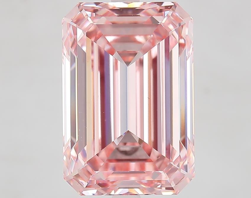 10.27 Ct. Fancy Intense Pink Emerald Lab Grown Diamond