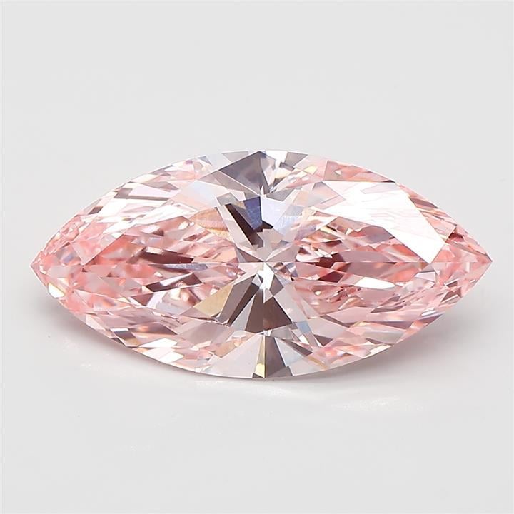 5.03 Ct. Fancy Vivid  Pink Marquise Lab Grown Diamond