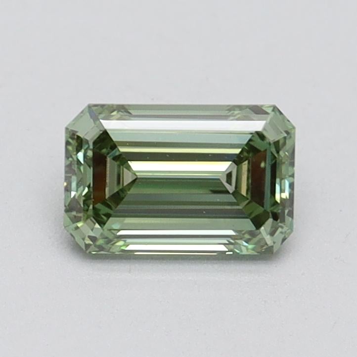0.70 Ct. Fancy Intense Green Emerald Lab Grown Diamond