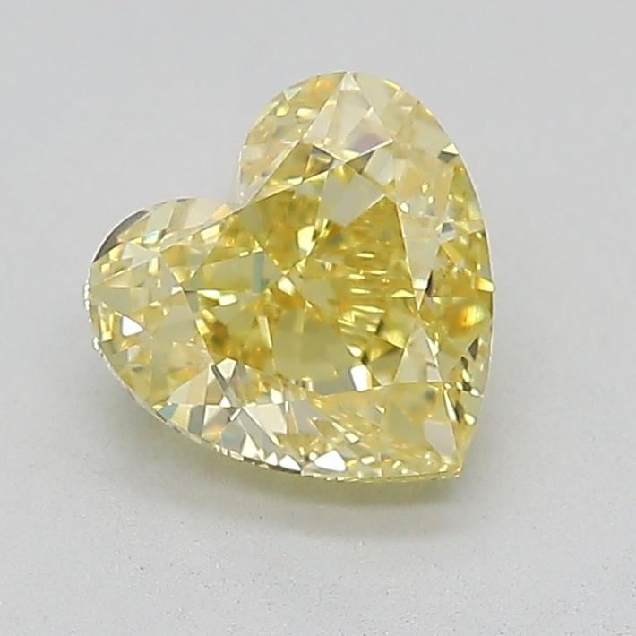 1.62 Ct. Fancy Intense  Yellow Heart Lab Grown Diamond