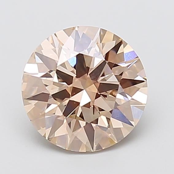 2.24 Ct. Fancy Light  Brown Round Lab Grown Diamond