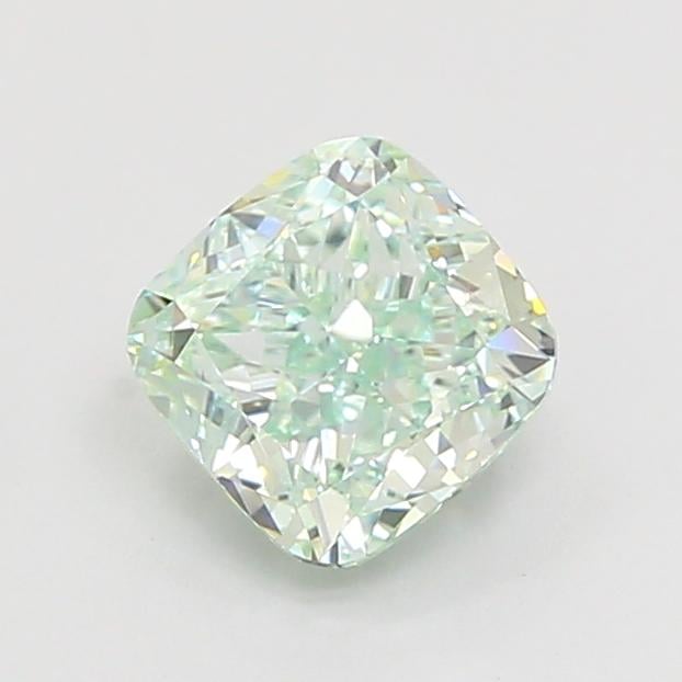 1.51 Ct. Fancy Intense  Green Cushion Lab Grown Diamond