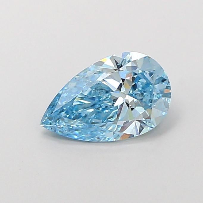 1.03 Ct. Fancy Vivid Blue Pear Lab Grown Diamond