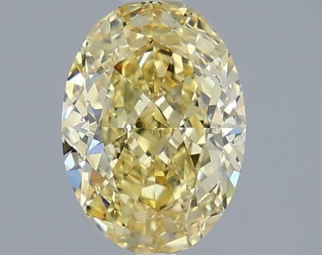 1.53 Ct. Fancy Intense Yellow Oval Lab Grown Diamond