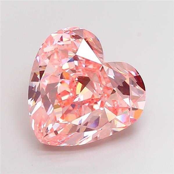20.18 Ct. Fancy Vivid Pink Heart Lab Grown Diamond