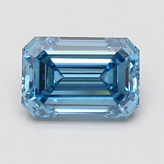 1.07 Ct. Fancy Vivid Blue Emerald Lab Grown Diamond