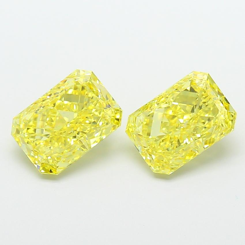 3.22 Ct. Fancy Intense  Yellow Radiant Lab Grown Diamond