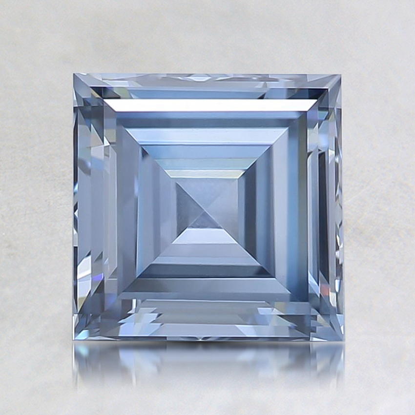 1.57 Ct. Fancy Blue Asscher Lab Grown Diamond