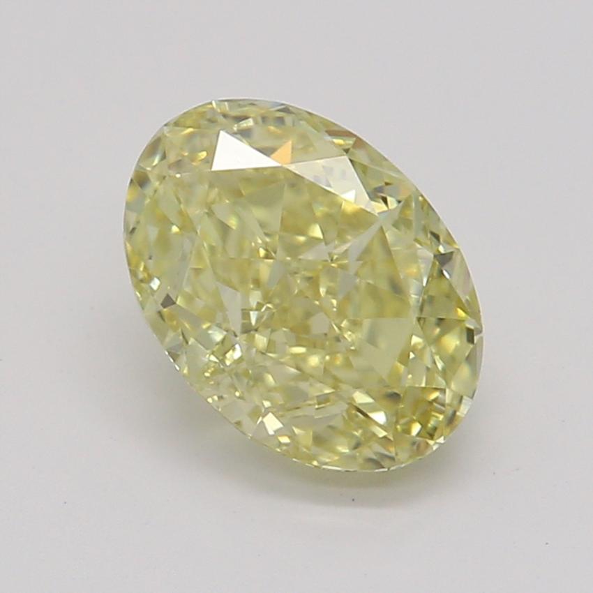 0.77 Ct. Fancy Yellow Oval Diamond