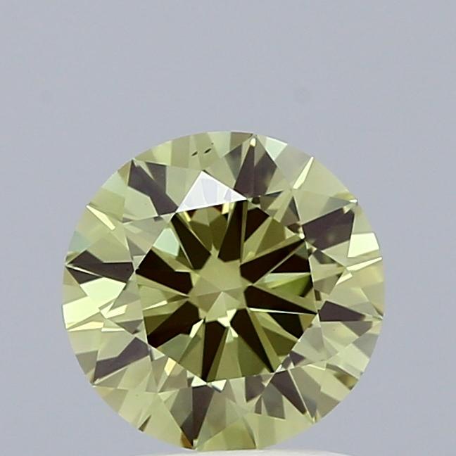 1.34 Ct. Fancy Vivid Green Round Lab Grown Diamond