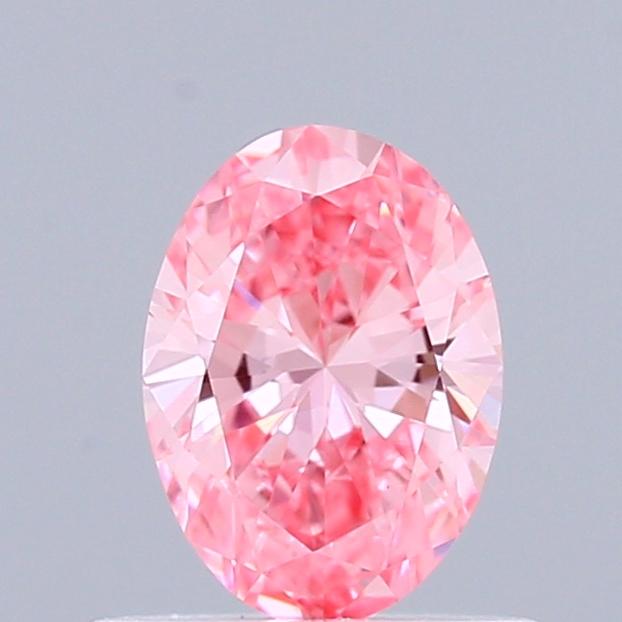 0.52 Ct. Fancy Vivid Pink Oval Lab Grown Diamond