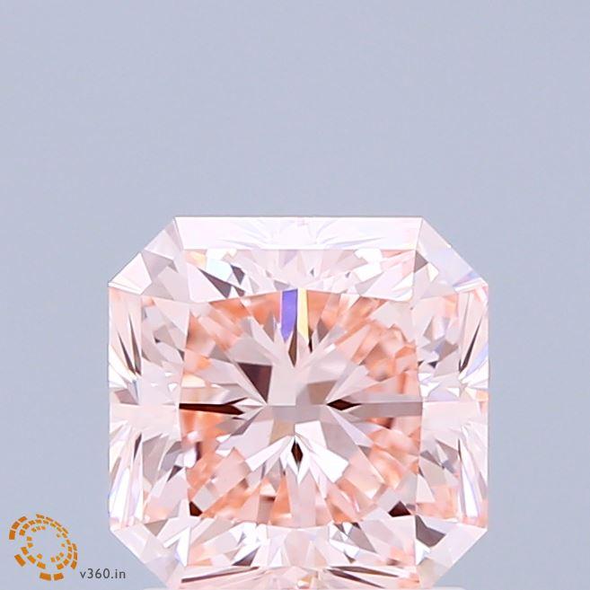 1.81 Ct. Fancy Intense Pink Radiant Lab Grown Diamond