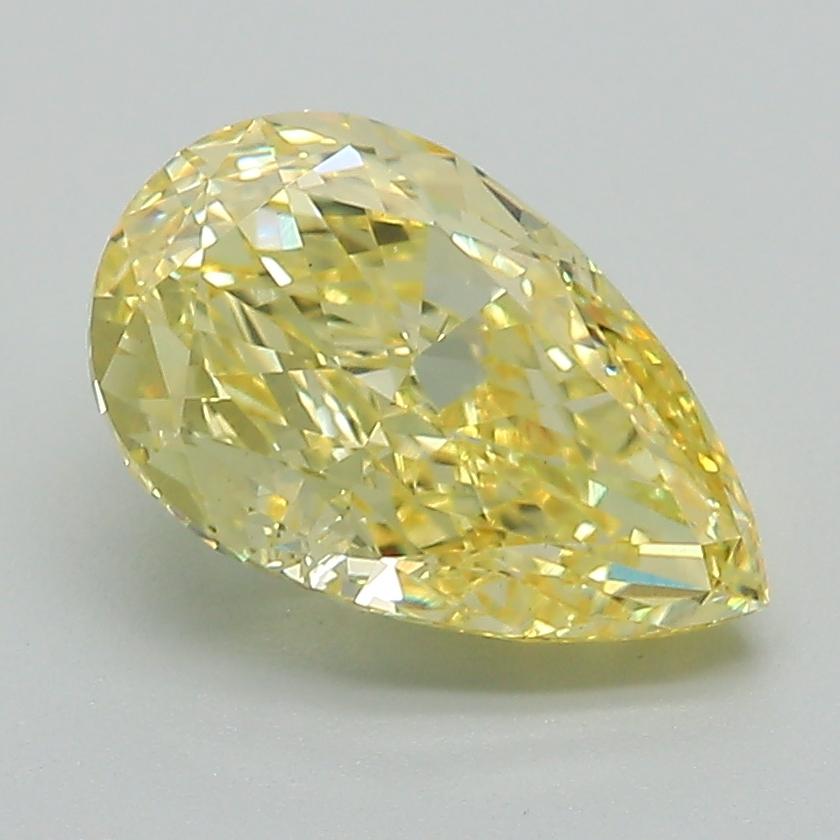 2.13 Ct. Fancy Intense Yellow Pear Lab Grown Diamond