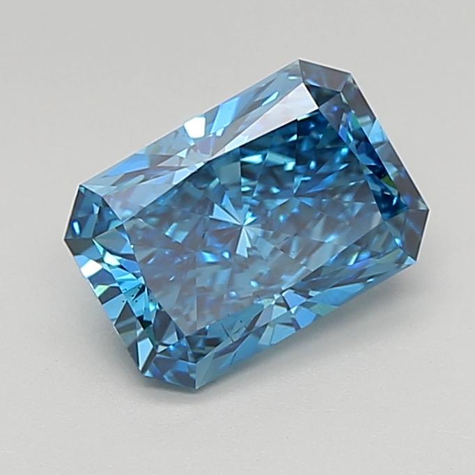2.03 Ct. Fancy Vivid  Blue Radiant Lab Grown Diamond