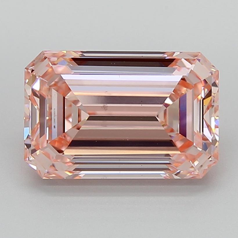 5.05 Ct. Fancy Intense  Pink Emerald Lab Grown Diamond
