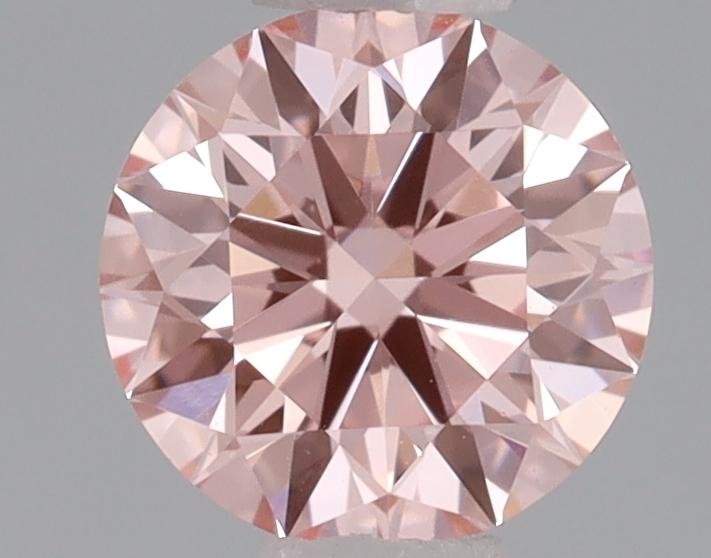 0.40 Ct. Fancy Vivid Pink Round Lab Grown Diamond