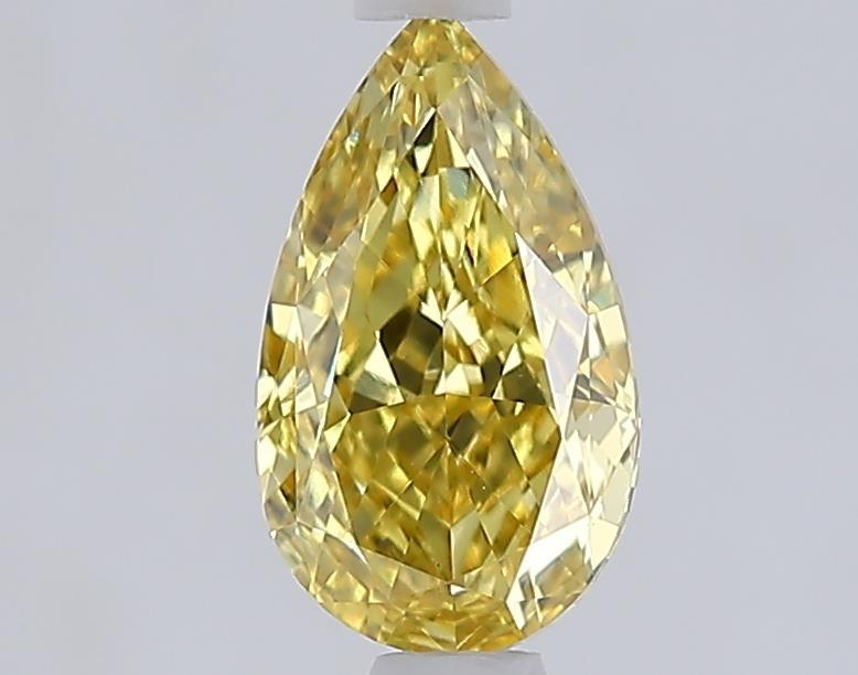 1.01 Ct. Fancy Intense  Yellow Pear Lab Grown Diamond