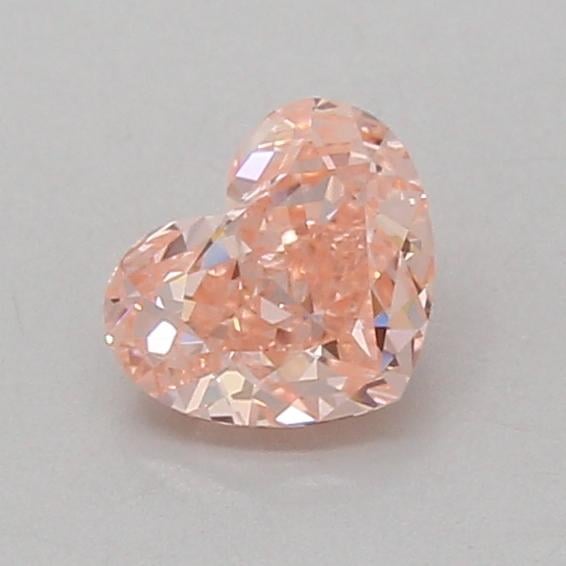 0.76 Ct. Fancy Vivid Pink Heart Lab Grown Diamond