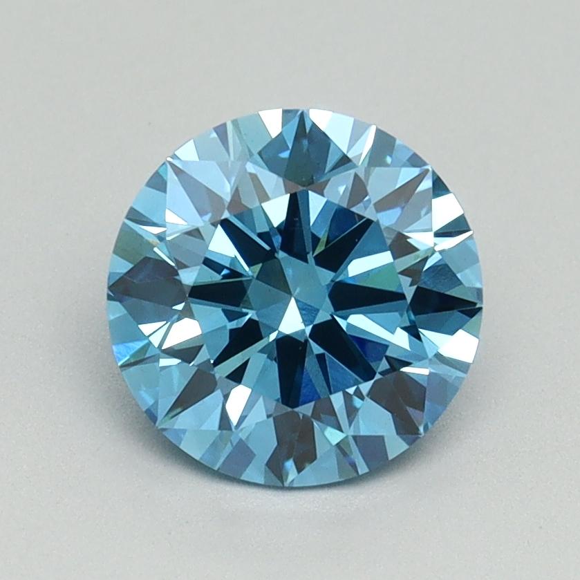 1.43 Ct. Fancy Vivid Blue Round Lab Grown Diamond