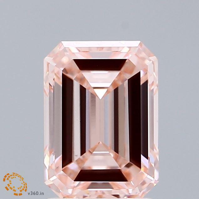 2.01 Ct. Fancy Intense  Pink Emerald Lab Grown Diamond
