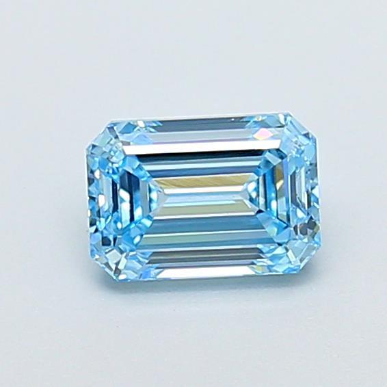1.01 Ct. Fancy Vivid Blue Emerald Lab Grown Diamond