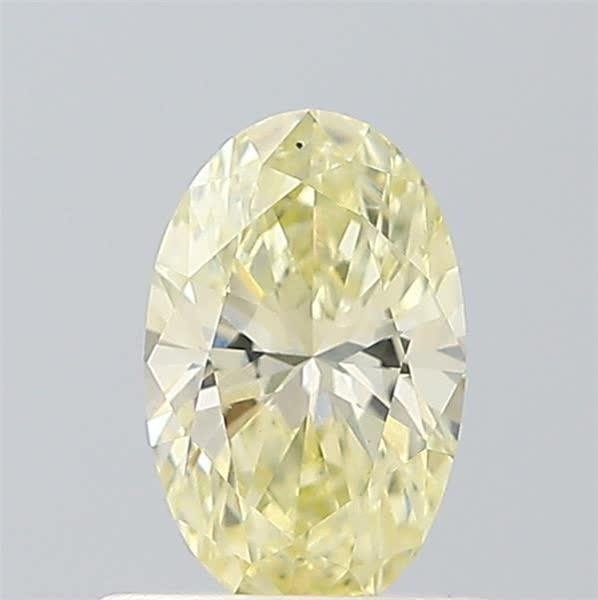 0.54 Ct. Fancy Light Yellow Oval Lab Grown Diamond