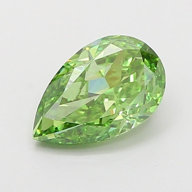 1.01 Ct. Fancy Vivid Green Pear Lab Grown Diamond