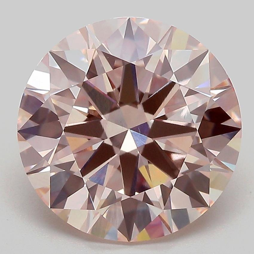 5.05 Ct. Fancy Pink Round Lab Grown Diamond