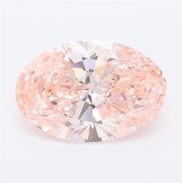 0.99 Ct. Fancy Vivid Pink Oval Lab Grown Diamond