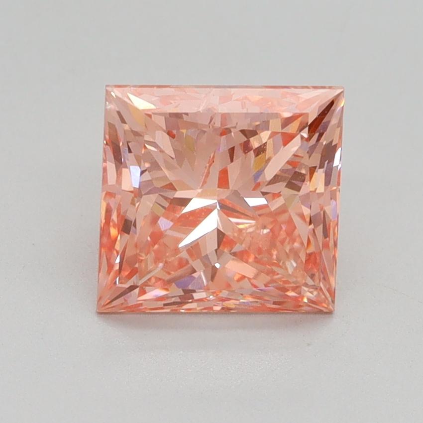 2.01 Ct. Fancy Vivid Pink Princess Lab Grown Diamond