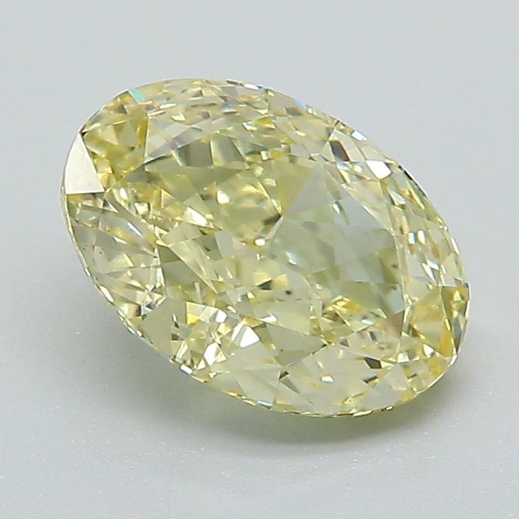 1.73 Ct. Fancy Intense Yellow Oval Lab Grown Diamond