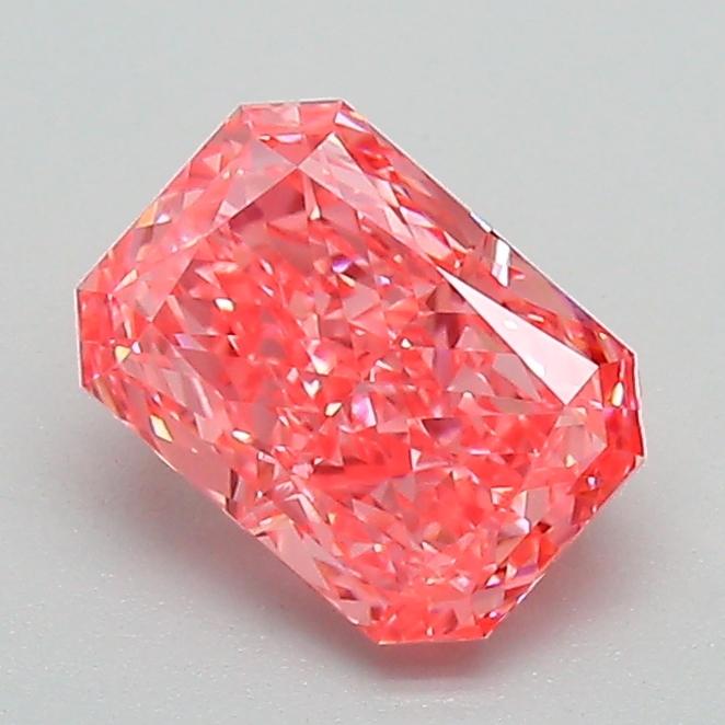1.10 Ct. Fancy Vivid Pink Radiant Lab Grown Diamond