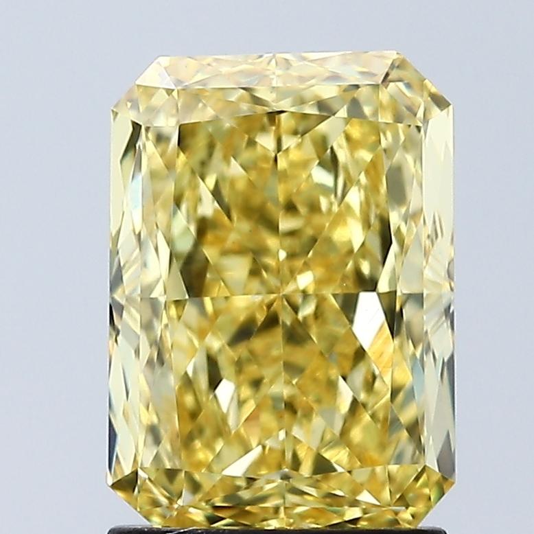 2.06 Ct. Fancy Vivid Yellow Radiant Lab Grown Diamond