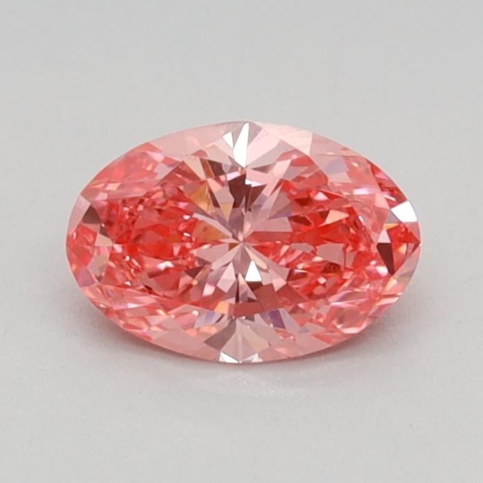 0.41 Ct. Fancy Vivid Pink Oval Lab Grown Diamond