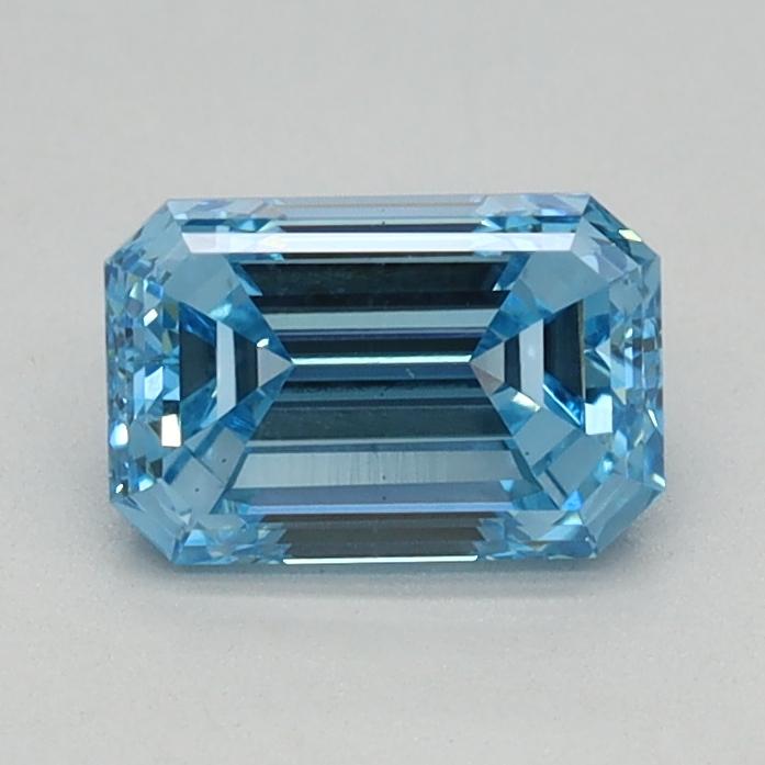 0.66 Ct. Fancy Intense Blue Emerald Lab Grown Diamond