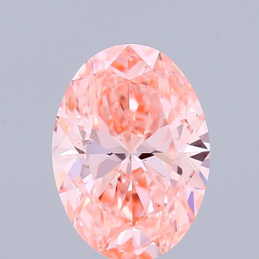1.56 Ct. Fancy Vivid Pink Oval Lab Grown Diamond
