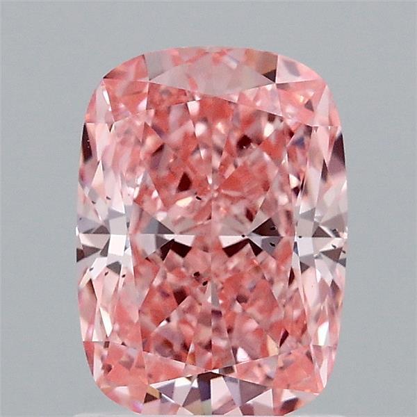 1.52 Ct. Fancy Vivid Pink Cushion Lab Grown Diamond