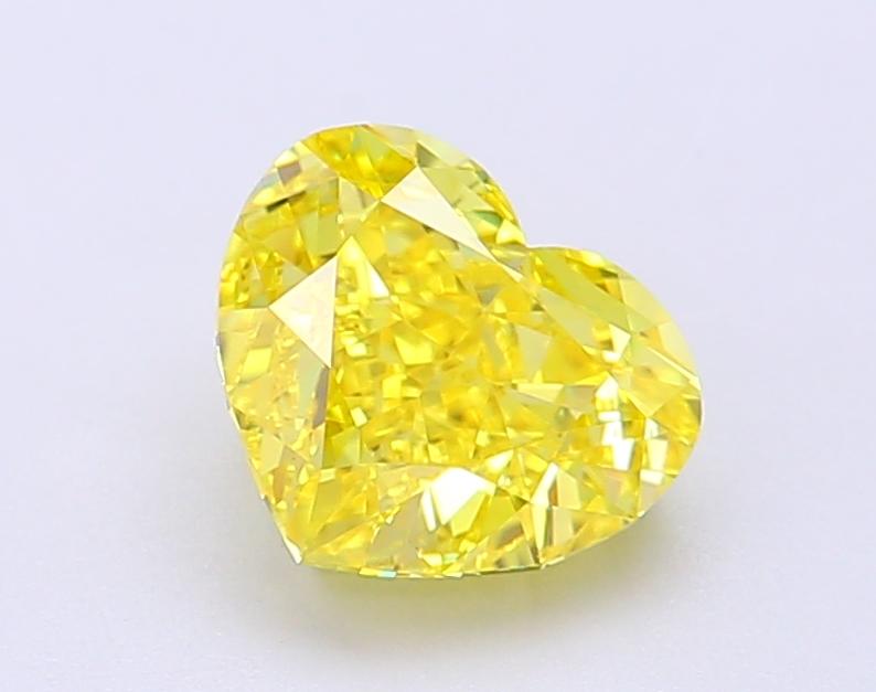 1.84 Ct. Fancy Vivid Yellow Heart Lab Grown Diamond