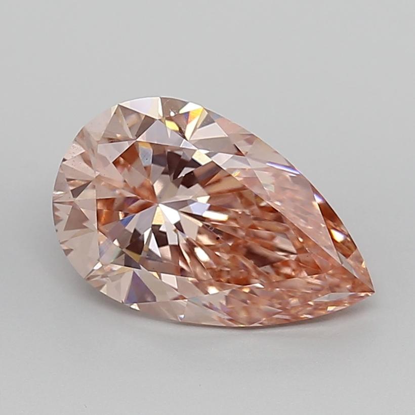 3.00 Ct. Fancy Vivid  Pink Pear Lab Grown Diamond