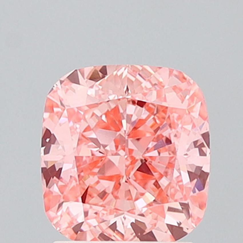 2.22 Ct. Fancy Vivid Pink Cushion Lab Grown Diamond