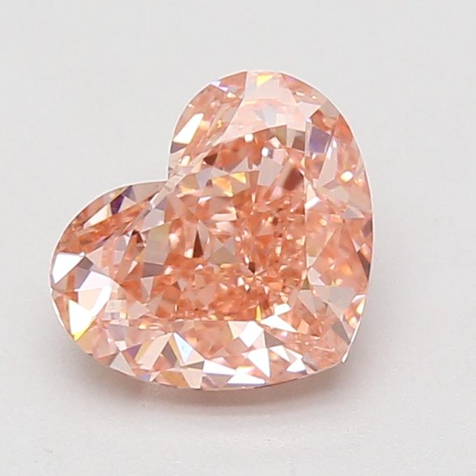 2.10 Ct. Fancy Vivid Pink Heart Lab Grown Diamond